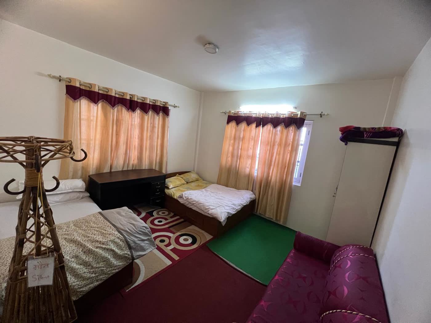 Shared room for three students