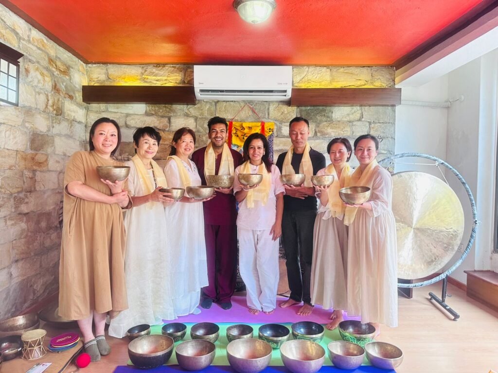 Learn Singing Bowl Training in Nepal with yoga school in Nepal